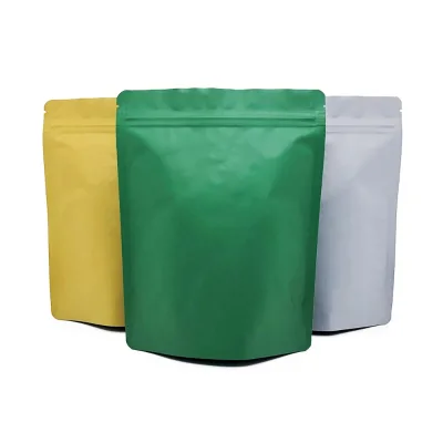 Custom Private logo Color Printing Cosmetic Product Packets Stand up Bag Leakproof  Pure Aluminum Foil Cream Lotion Pouch