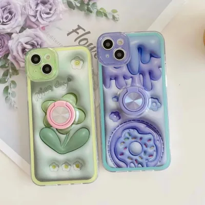 Hot Selling Luxury 3D TPU Integrated Ring Mobile Phone Cases Unique Fashion for iPhone SE 14 Max 15 Blu Made of Leather Silicon