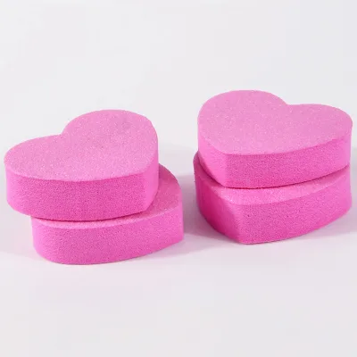 New Design Heart Shaped Mini Nail File Sanding Block Buffer Nail Art File