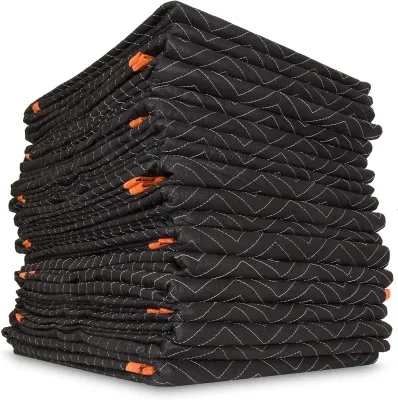 Moving Blankets 80*72in Heavy Duty Packing Blankets for Furniture Moving Shipping Wrapping Quilted Furniture Pads