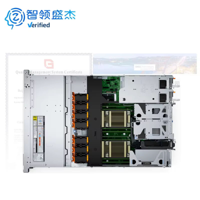 High-Performance PowerEdge R660xs Server 1U Rackmount Server with 16 DDR5 DIMM Slots Dual Processors for Business Ai