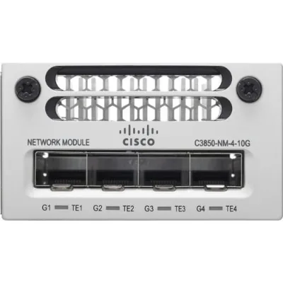 4 X Gigabit Ethernet/4 X 10 Gigabit Ethernet Network Module C3850-NM-4-10G=