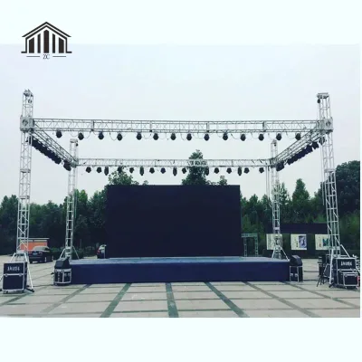 High Quality Strong Loading Capacity Easy Assemble Quick Installation Adjustable Height Customized Size Stage Truss System