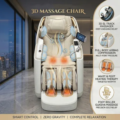 Modern Full Body Robot AI Smart Sl Track Deluxe Massage Chair Zero Gravity 4D Large Volume Luxury Home Office LCD Controller