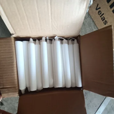 Wholesale Candle White Cheap Paraffin Wax White Stick Candle Velas to Venezuela