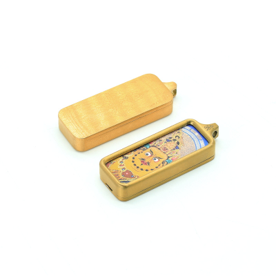 Tibetan Ethnic Small Pendant Buddhist Fortune Thangka to Attract Wealth and Protect Religious Beliefs