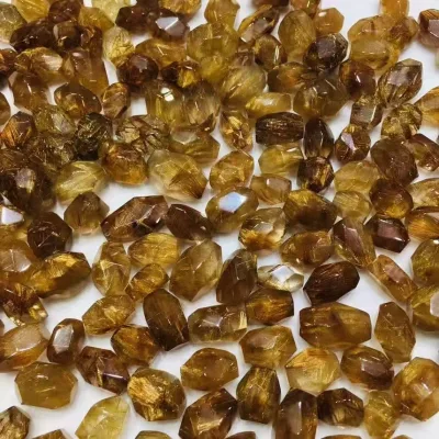 High-quality Natural Crystal Rutilated Quartz Freedom for Jewelry Accessories