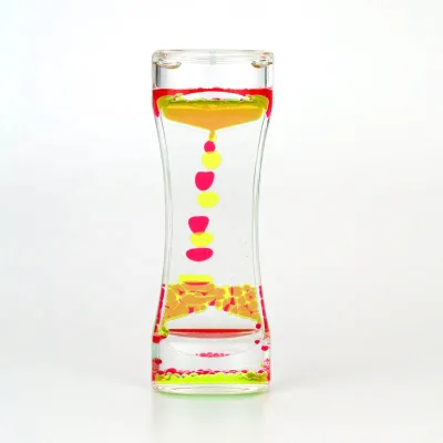 Wholesale Modern Eco-Friendly Liquid Water Hourglass Timer Acrylic Material Oval Shape Novelty NEW ARRIVALS for Birthday Gifts