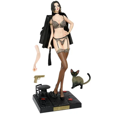 New Style One Pieces Figures GK Leather Suit Boa Hancock Cartoon Action Figure for Decoration