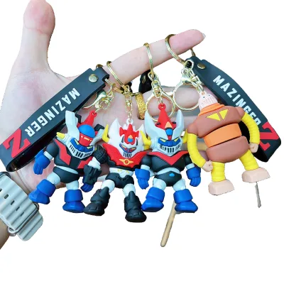 Sc- Fic Action Anime Demon God Mecha Toy Keychain Silicone Doll Exquisite Small Gift Pendant Wholesale PVC KeyChains Accessories