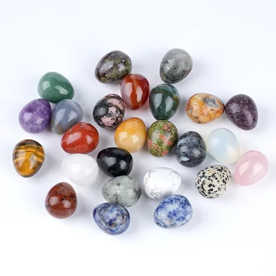 Hot Selling Natural Crystal Egg Polished Healing Stone for Easter Gift Home Decoration