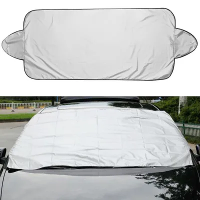 Anti-Ice Windshield Cover Waterproof Car Snow Shade for Winter with Adjustable Straps