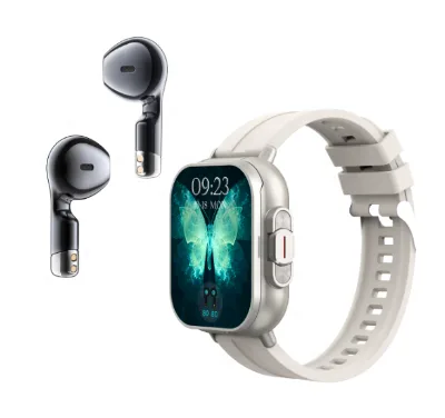 2.01inch TFT Screen Heart Rate Blood Pressure Smartwatch Headset Smart Call Watch Smart Watch with Earphone NFC Calories