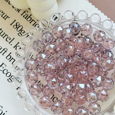 10mm Round Crystal Beads for DIY Bracelet Necklace Jewelry Accessories Colorful Shiny Flash Round Faceted Glass Beads