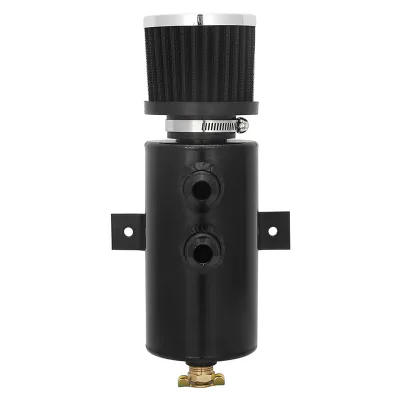 New 10AN Black Aluminum Oil Catch Tank with Breather Filter Baffled Condition New Oil Catch Can