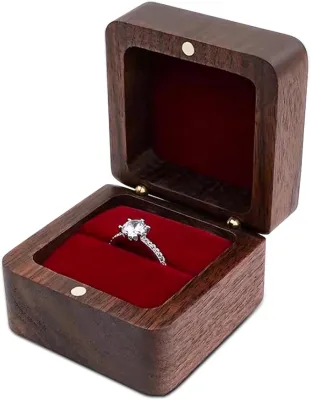 industry factory customized wooden ring box for weddings championship ring box wood
