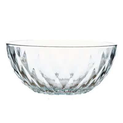 Clear Glass Bowl Large Fruit Vegetable Salad Bowl Home Multifunctional Fruit Plate Soup Bowl
