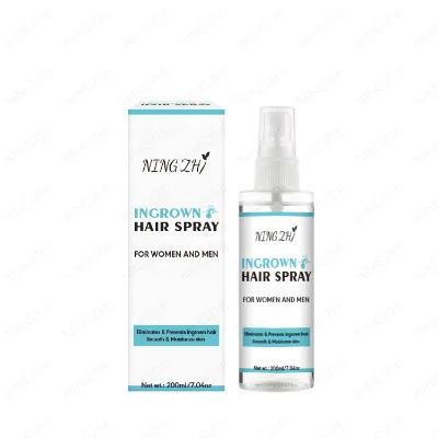 Organic Stock Private Label Ingrown Hair Spray Razor Bumps Stopper Eliminator Lactic Acid Witch Hazel Balance