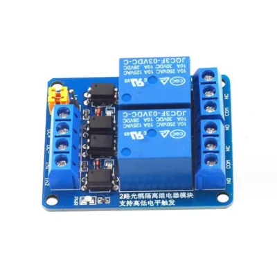 3.3V 5V 12V 24V 2 Channel Relay Module High and Low Level Trigger Dual Optocoupler Isolation Relay Module