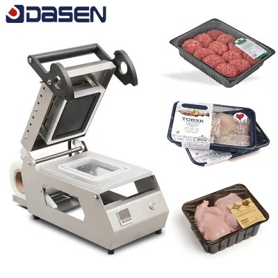 CE Verified High Quality Semi-Automatic Food Packaging Machine Meal Tray Sealer Meat Sealing Machine