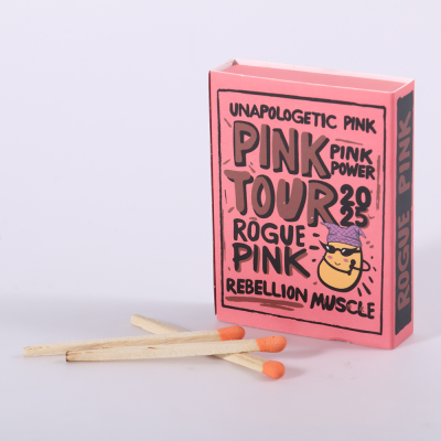 Personalized matchbox with Phosphorus-free Match Heads for Hotel Match Box