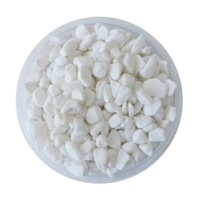 Natural White Stones Gravel Landscaping Stone Building Gravel for Construction White Gravel for Aquarium