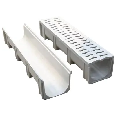 Resin Concrete Drainage Channel with Composite Grating Linear Trench Drain System for Industrial Floor Drainage