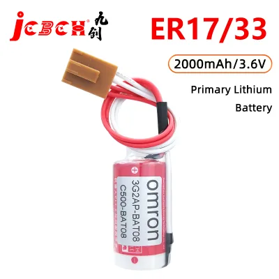 JCBCH ER17/33 Suitable for Omron 3G2A9-BAT08 Servo Drive C500-BAT08 Robot Industrial Control 3.6V Li-SOci2 Batteries