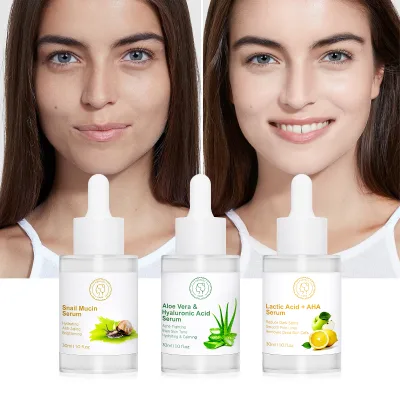 Skin Care Serum Whitening Brightening Anti Wrinkle Facial Serum Aloe Vera Acne Remove Anti Aging Face Serum