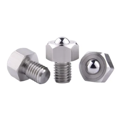 QDE05 Outer Hexagon Wrench Universal Ball NJ12-16--25-30-38-45 Axis Steel Ball Belt Screw Bull Eye Wheel