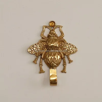 OEM ODM Metal Insects Wall Hooks Decorative Closet Organizer for Keys Jewelry Nature-Inspired Home Decor