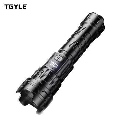 White LED High-Intensity Rechargeable Long-Lasting Outdoor Diving Drop-Resistant Zoom-Focus Portable Ultra-Bright 100-200m