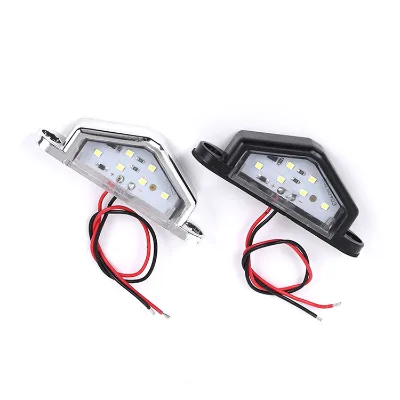 High Quality Custom Cheap 10pcs/set All Black Led Light License Plate Lamp for Truck