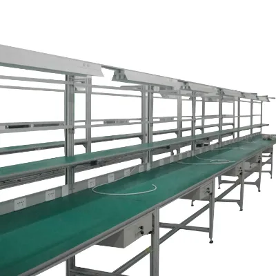Electronics Factory Workshop with Light Assembly Production Line Anti-static Assembly Line Console Repair Table Packing Table