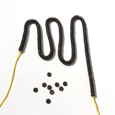 Factory 7*2 mm 8*2mm Natural Coconut Shell Flat Disc Round Beads for Jewelry Accessories