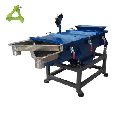 Straight Line Double Deck Vibrating Screen Feed Pellet Powder Sieving Machine Vibrating Plastic Granule Sieve Machine
