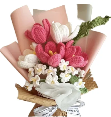 Handmade Lily and Rose Crafts Wholesale Artificial Flower Arrangement Wholesale Arrangement Decor Artificial Flower Arrangement
