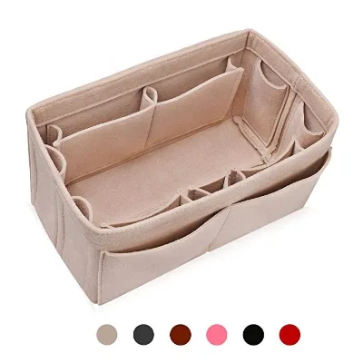 Lightweight Thick Felt Fabric Bedside Caddy Organizer Baby Products Organizer Bag 12 Compartments Diaper Caddy