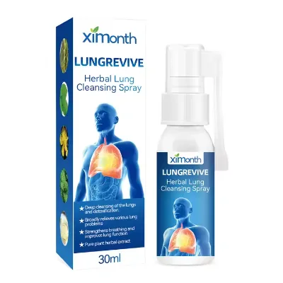 Herbal Lung Spray Relief Throat and Nose Discomfort Care Spray Cleansing Lung Nasal Spray