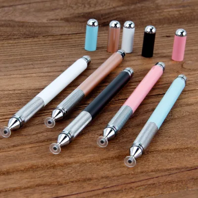 Thailand 2 in 1 Metal Disc Stylus Tip Pen Pastel Blue Capacitive Disk Stylus Touch Screen Pen for Cellphone, Tablet PC