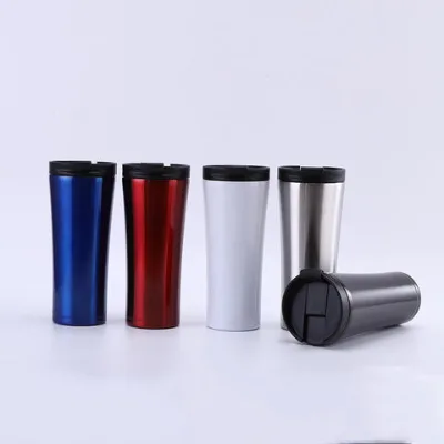 OEM double wall lid vacuum Insulated cup thermal stainless steel coffee mug outdoor