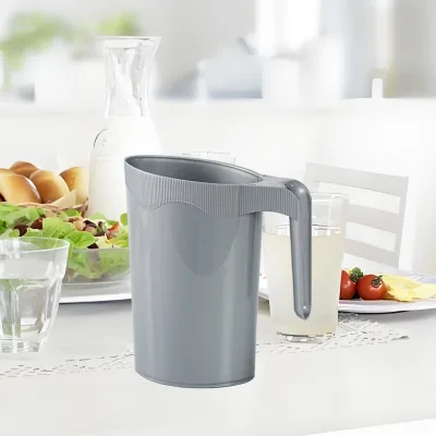 Modern Design Large Capacity Stackable Eco-Friendly Plastic Milk Pitcher Jug Durable Portable Customizable Colors All-Season