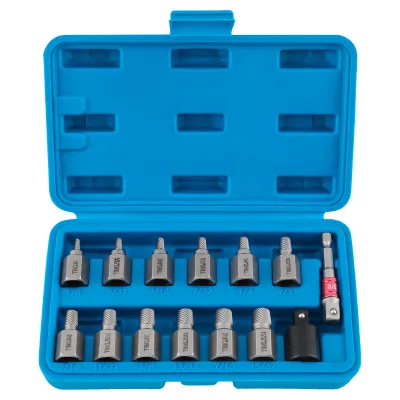 14-Piece Threaded Stud Remover Set Universal Screw Slipped Tap Remover Faucet Water Pipe Reverse Thread Extractor Made in China