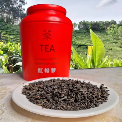 Keemun Black Tea High Aroma Tea From Anhui Songluo Fermented Tea Tin Package Factory Direct OEM