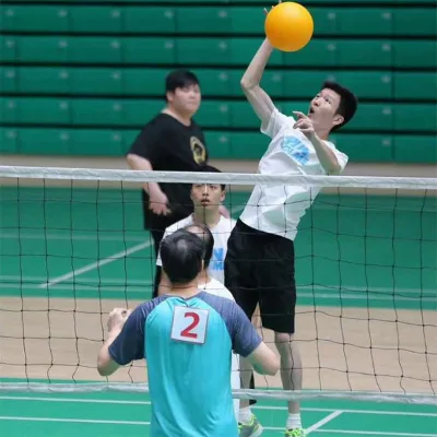 Top-Quality Durable High-Density Professional Red Outdoor Volleyball Net for Competition and Training