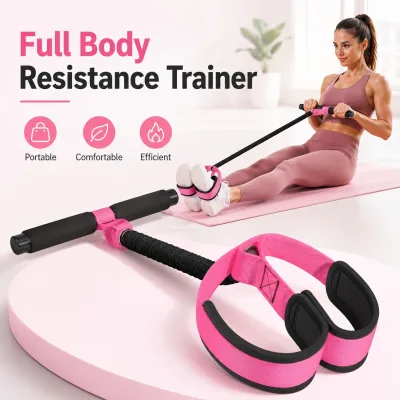 CooSport Fitness Durable Pedal Resistance Band Thickened Latex Tubes Soft Foam Fabric Universal Application Abdomen Waist Arm