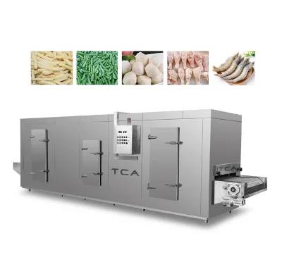 AICN Nitrogen Blast Chiller Flash Frozen Tunnel Quick Freezer Machine Price for Industry