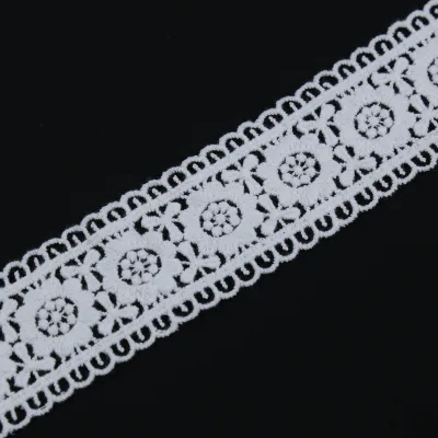 Professional Supplier Water Suluble Lace Trim 100% Cotton Lace Suitable for Underwear