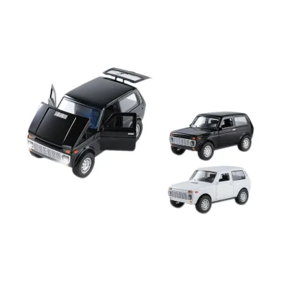 New 1:18 Russian Off-road Alloy Model Car Toy Metal Casting Sound for Children Vehicle Pull Back Car Collection