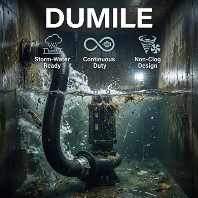 Cutting Impeller Submersible Pump Commercial Living Sewage Discharge Transfer Equipment
